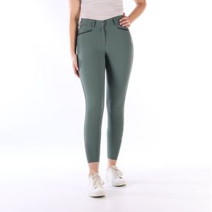 Imperial Riding - Rijbroek Capone - High Waist - Full Grip - Dark Sage - Maat 38