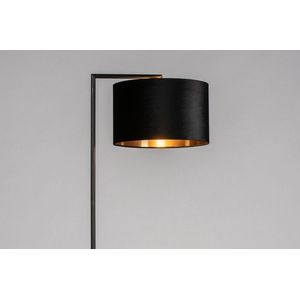 Lumidora Vloerlamp 31087 - BRED - E27 - Zwart - Goud - Metaal