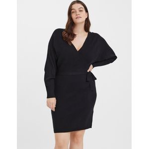 VERO MODA VMHOLLYREM LS V-NECK DRESS GA NOOS CURVE Dames Jurk - Maat S-42/44