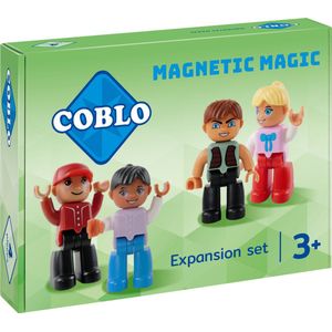 Coblo Uitbreidingsset - 4x Magnetisch speelgoed Poppetjes - Montessori speelgoed - STEM speelgoed - Cadeau kind - Speelgoed 3 jaar t/m 12 jaar