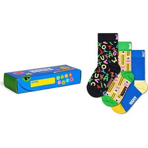 Happy Socks kids giftbox 3P sokken back to school multi - 28-31