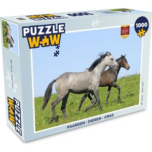 Puzzel Paarden - Dieren - Gras - Legpuzzel - Puzzel 1000 stukjes volwassenen