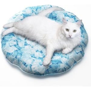 Zelfkoelende Mat voor Honden en Katten, Niet-Giftige Gel, Multifunctioneel & Ontwerp, Diameter 60 cm