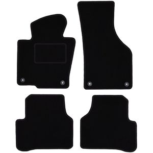 Zwarte velours vloermatten voor: Volkswagen CC coupé (2012-2017)