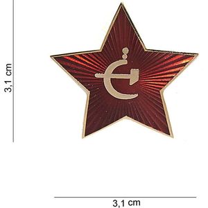 Embleem metaal Russische ster pin