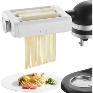 Handmatige Pastamachine - 3-in-1 RVS - Met Reinigingsborstel
