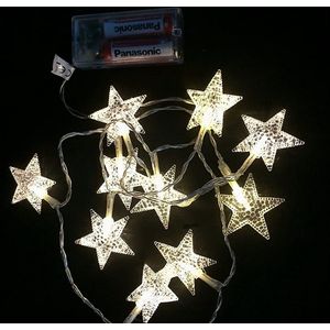 10 LED lichtketting ster decoratie verlichting ster lichtketting batterij