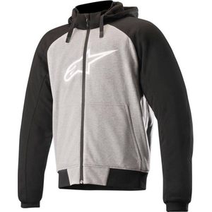 ALPINESTARS CHROME SPORT ANTHRACITE BLACK WHITE HOODIE S - Maat -