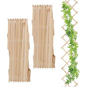 U wilt dat de merknaam uit de titel wordt verwijderd als deze vaak aan het begin van de titel staat. Nieuwe titel: Uitschuifbaar Plantenklimrek Set van 3 Klimplantensteunen voor Tuin en Balkon van Onbehandeld Hout Natuur