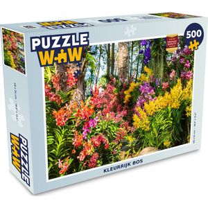 Puzzel Bloemen - Regenboog - Bos - Seizoenen - Legpuzzel - Puzzel 500 stukjes