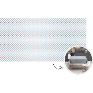 Tafelkleed - Tafellaken - 300x150 cm - Sneeuwvlok - Hart - Winter - Patronen - Binnen en Buiten