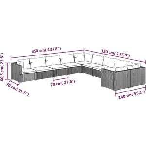 vidaXL-10-delige-Loungeset-met-kussens-poly-rattan-grijs