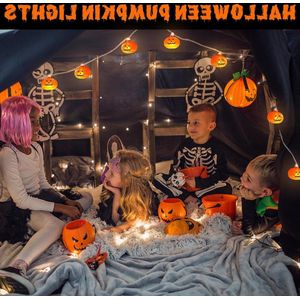 Halloween Decoratie - Decoratie voor Halloween Pompoen String Lights 3 meter 20 stuks pompoen verlichting - kamer tuin decoratie - 2 modi - binnen buiten decoratie