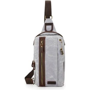 Della Q Mini messenger tas 20,3x35,6x10,2cm grijs.