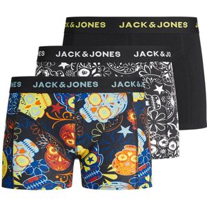 JACK&JONES JUNIOR JACSUGAR SKULL TRUNKS 3 PACK NOOS JNR Jongens Onderbroek - Maat 176