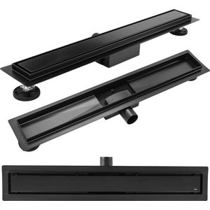 Rea Neox - Lineaire afvoer - douchegoot - Zwart - 80 cm