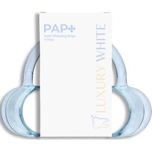 Luxury White - Starter Bundel - PAP+ Whitening Strips & Mondspreider - Tandenblekers - Tandenbleek Strips voor Thuis – Teeth Whitening - Tandenbleekset - Tandenbleek Set - Peroxidevrij - 100% Veilig – Pure Ingrediënten – Luxe Smile – 14 Stuks
