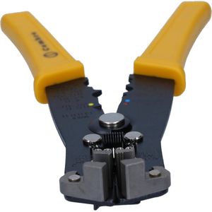 Mechanisch multifunctioneel gereedschap voor het strippen, krimpen en snijden HB7 voor geïsoleerde en ongeïsoleerde kabelschoenen 0,2-6mm² I industriële kwaliteit