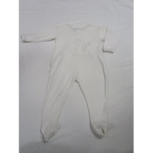 Petit bateau - Pyjama - Katoen - Wit / grijst - 18 maand 81