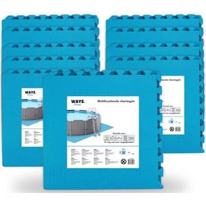 WAYS D'luxe - Voordeelpakket - Vloertegel - Blauwe zwembad tegels - 80 tegels - 50 x 50 cm - 20 m²