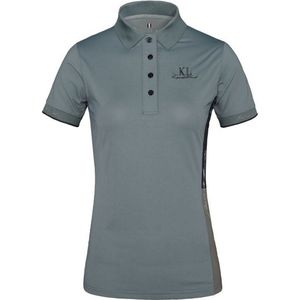 Kingsland KLTaylin Dames Pec Pique Poloshirt - maat S - blue stormy weather