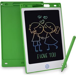 Tekenbord kinderen Kiraal - Tekentablet - LCD Tekentablet kinderen - Grafische tablet kinderen - Kindertablet Groen