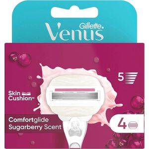 Comfortglide Sugarberry Scheermesjes Voor Vrouwen - 5 Navulmesjes Voor Een Gladde En Zachte Scheerbeurt