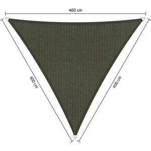 Shadow Comfort® Gelijkzijdige driehoek schaduwdoek - UV Bestendig - Zonnedoek - 400 x 400 x 400 CM - Deep Grey