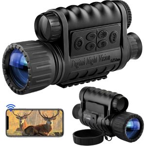 Nachtzicht Monoculaire met Infrarood Camera en Digitale Zoom voor Jacht en Camping
