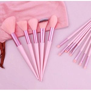 Make up borstels - LICHTROZE - Kwastenset van 13 stuks - Make up - Oog make up - Gezichts make up - Makeup kwasten