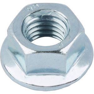 Wurth - DIN 6923 staal 8 verzinkt - Zeskantmoer met flens ISO 6923 staal 8, verzinkt, blauw gepassiveerd (A2K) - x 25 st