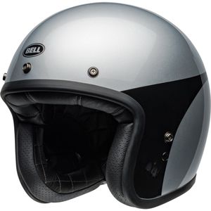 Bell Custom 500 Silver Black Open Face Helmet L - Maat L - Helm
