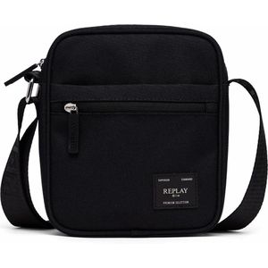 REPLAY Schoudertas Reporter Bag Black Zwart