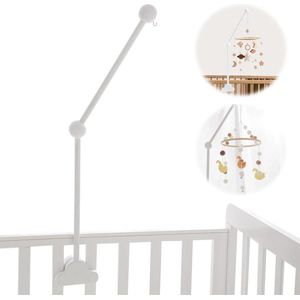 Baby Mobile Holder White Wooden Clouds for Baby Bed and Box for Hanging Music Box Wind Game Bed Bell