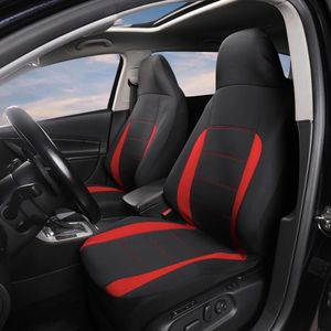Auto Auto Voorstoelhoezen Emmer Seat Cover Seat Protectors Line Design Auto Seat Accessoires-Rood