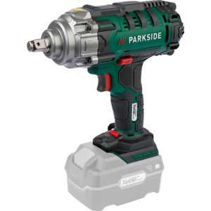 Parkside Accu Slagmoersleutel 20V - Toerental: max. 2300 tpm - Draaimoment: max. 400 Nm - Klopsnelheid: max. 3000 tpm - Exclusief accu en snellader