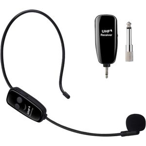 Wireless UHF Microphone Professional Rechargeable Headset Voice Amplifier