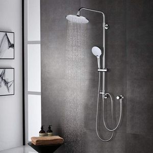Douchesysteem regendouche set- chroom- 304 roestvrij staal - badkamer