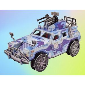 3D puzzel Warrior Jeep 84 stukjes.