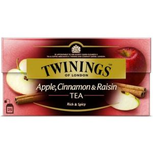 Twinings Apple cinnamon raisin aroma 25 stuks
