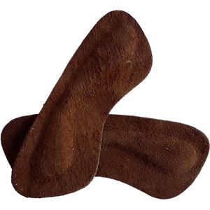 Bruine Hielbeschermers - Hielpijn - Hielbeschermer- Hielkussentjes - 1 Paar - Bruin - One size - Schoenkussentje - Voetkussen - Voetkussentje - CHPN