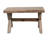 Clayre & Eef Plantentafel 24x13x14 cm Bruin Hout Kruk