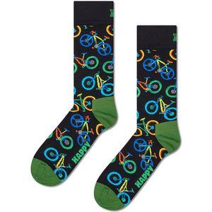 Happy Socks unisex sokken mountain bike zwart