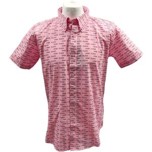 Pink Floyd - Courier Pattern Shirt - XL - Roze