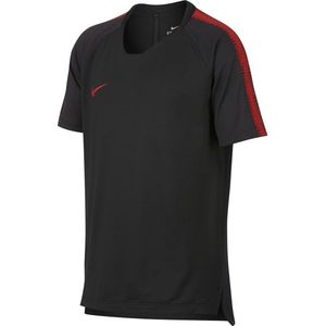 Nike Breathe Squad Top Junior Sportshirt - Maat M - Unisex - grijs/rood