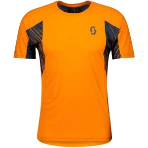 SCOTT Trail Run Korte Mouwen T-Shirt Heren - Copper Orange / Midnight Blue - L