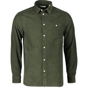 Knowledge Cotton Overhemd - Slim Fit - Groen - XXL