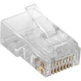 RJ45 Stekker - CAT6 - UTP - 8P8C - Transparant - 10 stuks