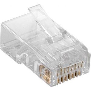 RJ45 Stekker - CAT6 - UTP - 8P8C - Transparant - 10 stuks