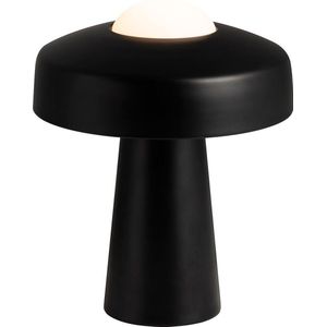 Nordlux Time tafellamp - paddenstoel vorm - metaal en glas - E27 - zwart